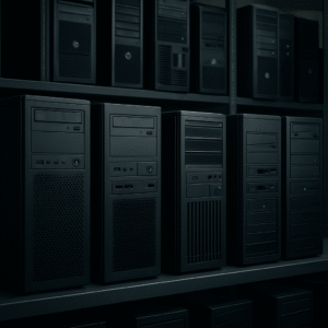 desktop pcs waiting to be converted to azure virtual desktop