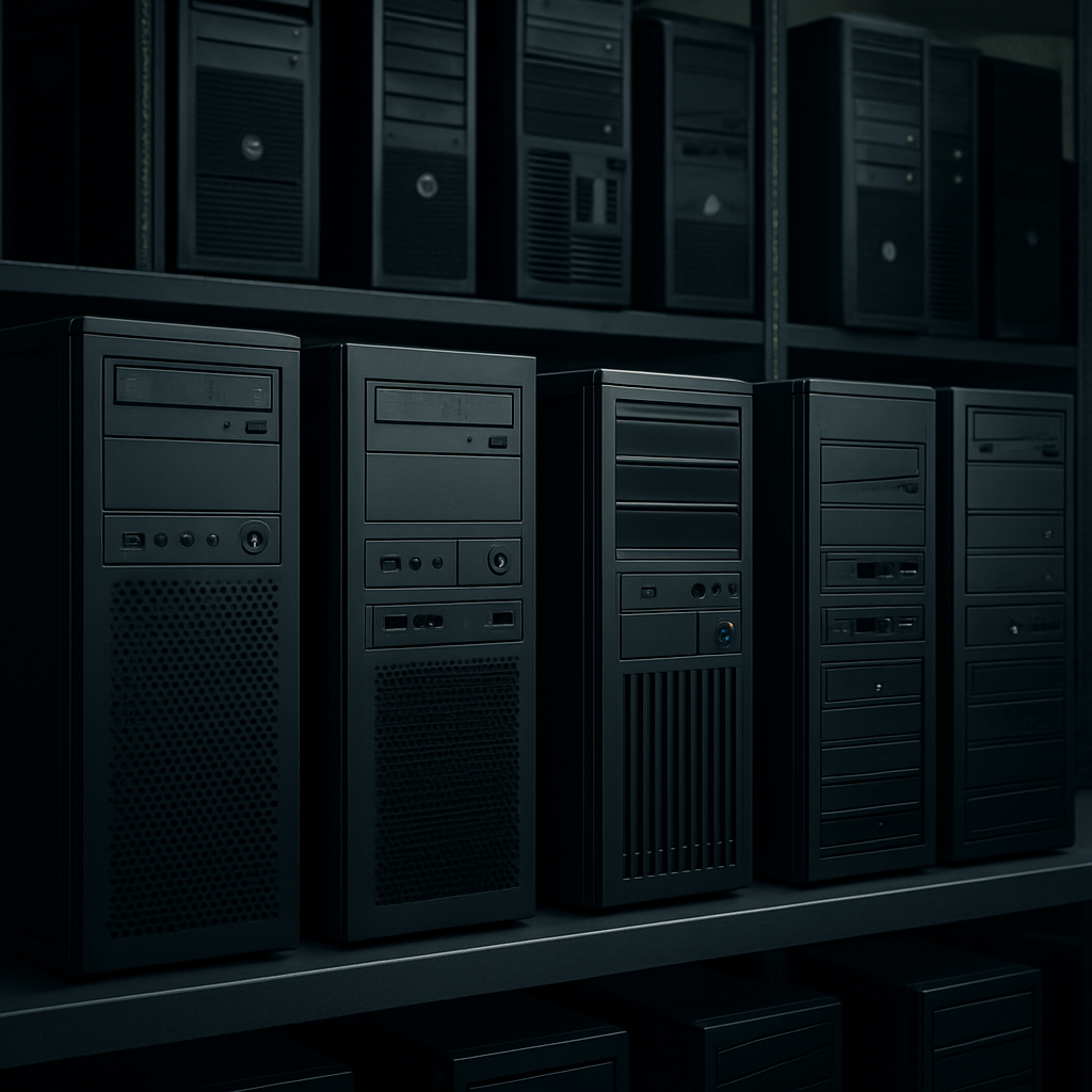 desktop pcs waiting to be converted to azure virtual desktop